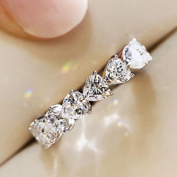 wedding rings luxury heart full inlay dazzling moissanite bridal fashion eternity jewelry women's party punk accessories, Slivery;golden
wedding rings luxury heart full inlay dazzling moissanite bridal fashion eternity jewelry women's party punk accessories, Slivery;golden