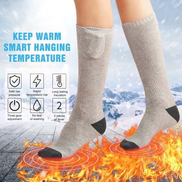 sports socks 3 gears adjust temperature comfortable 2 color protection wrap heated ski practicality cotton, Black
sports socks 3 gears adjust temperature comfortable 2 color protection wrap heated ski practicality cotton, Black