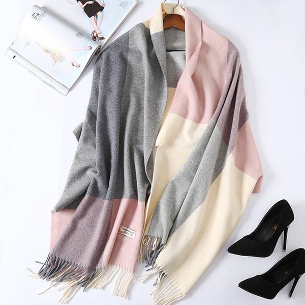 scarves double sided warm blanket shwal women cashmere scarf pashmina shawls and wraps female foulard hijab wool stoles head, Blue;gray
scarves double sided warm blanket shwal women cashmere scarf pashmina shawls and wraps female foulard hijab wool stoles head, Blue;gray