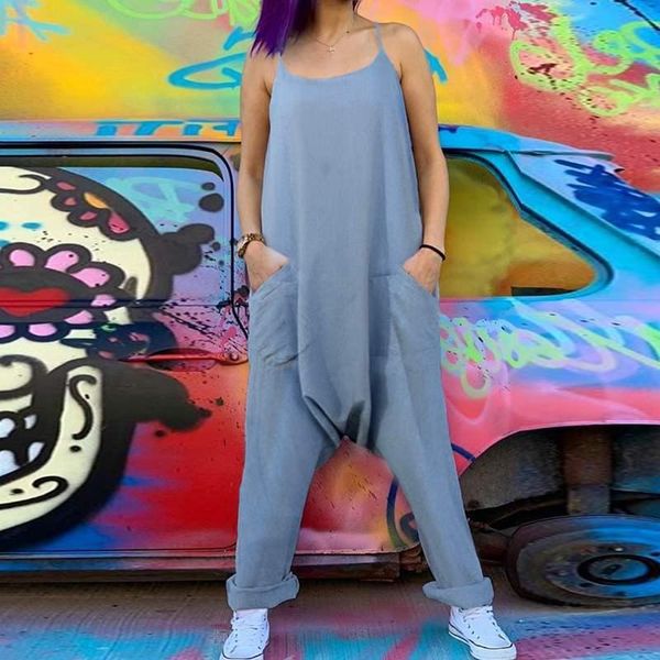 women's jumpsuits & rompers celmia summer retro sleeveless spaghetti strap women romper stylish casual loose overalls solid playsuits, Black;white
women's jumpsuits & rompers celmia summer retro sleeveless spaghetti strap women romper stylish casual loose overalls solid playsuits, Black;white