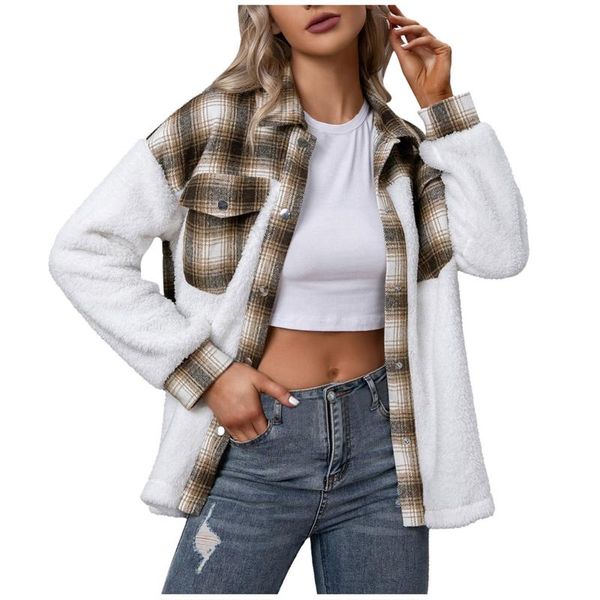 women's jackets autumn winter fashion casual warm lattice printed buttons long sleeve tunic blouse shirt chaqueta mujer, Black;brown
women's jackets autumn winter fashion casual warm lattice printed buttons long sleeve tunic blouse shirt chaqueta mujer, Black;brown