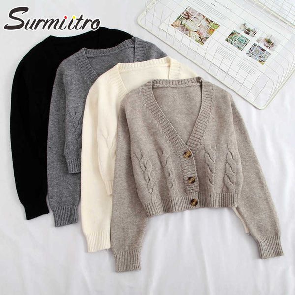 surmiitro korean style knitted short cardigan women autumn winter long sleeve cardigan female sweater black knitwear 210712, White;black
surmiitro korean style knitted short cardigan women autumn winter long sleeve cardigan female sweater black knitwear 210712, White;black