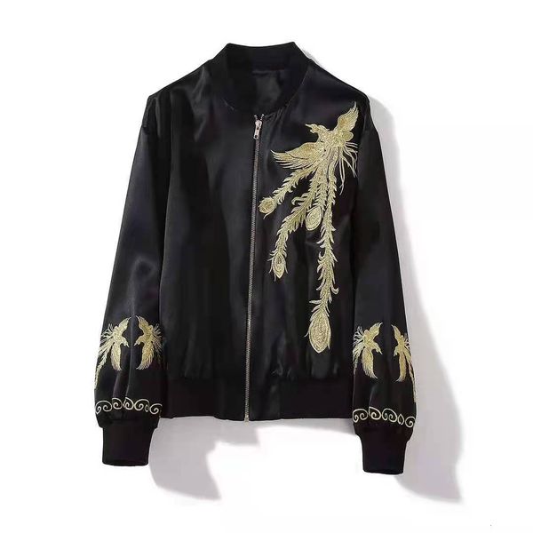 hoodies european and american women's wear winter style long-sleeved phoenix embroidered zipper fashion coat xd2f, Black
hoodies european and american women's wear winter style long-sleeved phoenix embroidered zipper fashion coat xd2f, Black