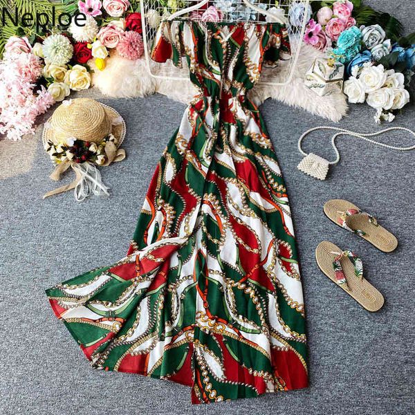 neploe print chiffon dress women boho slash neck short sleeve ladies vestidos summer elegant slim waist split dresses 1b733 210423, Black;gray
neploe print chiffon dress women boho slash neck short sleeve ladies vestidos summer elegant slim waist split dresses 1b733 210423, Black;gray