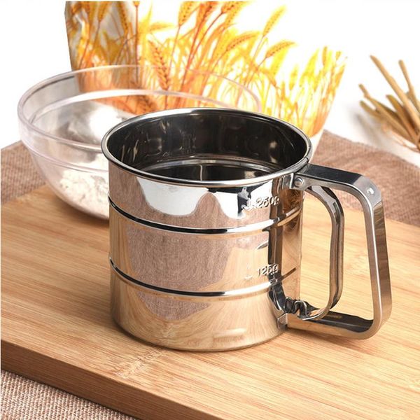stainless steel flour sieve cup powder mesh kitchen gadget for cakes hand-screened sugar baking strainer & pastry tools
stainless steel flour sieve cup powder mesh kitchen gadget for cakes hand-screened sugar baking strainer & pastry tools