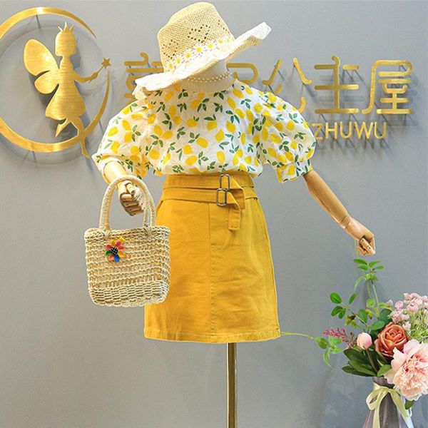 summer girls suit floral puff sleeve denim skirt 2 pcs kids clothes sets outfits children clothing set, White
summer girls suit floral puff sleeve denim skirt 2 pcs kids clothes sets outfits children clothing set, White