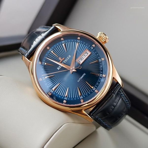 reef tiger/rt classic dress brand watches with date day rose gold automatic watch for men rga8232 wristwatches, Slivery;brown
reef tiger/rt classic dress brand watches with date day rose gold automatic watch for men rga8232 wristwatches, Slivery;brown