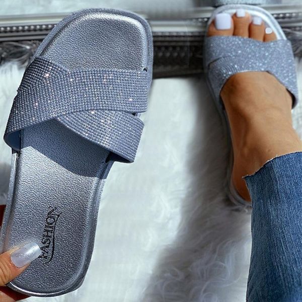 slippers rhinestone lady beach diamond flat shoes outdoor footwear female glitter women drop, Black
slippers rhinestone lady beach diamond flat shoes outdoor footwear female glitter women drop, Black