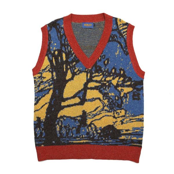 women's sweaters vintage retro knitted oversized sweater women winter fashion chaleco punto mujer vest fall 2021 clothing designer, White;black
women's sweaters vintage retro knitted oversized sweater women winter fashion chaleco punto mujer vest fall 2021 clothing designer, White;black