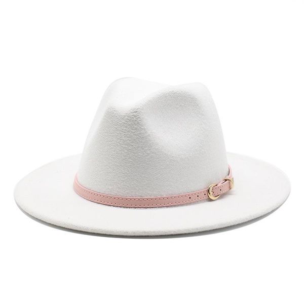 wide brim hats 56-60cm white/blackwide fedora hat women men imitation wool felt with metal chain decor panama jazz chapeau, Blue;gray
wide brim hats 56-60cm white/blackwide fedora hat women men imitation wool felt with metal chain decor panama jazz chapeau, Blue;gray
