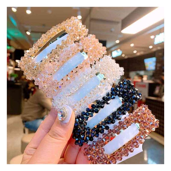 barrettes hairpin east gate original small fragrance korean crystal square hand hollowed out versatile bb clip word clip jewelry, Golden;silver
barrettes hairpin east gate original small fragrance korean crystal square hand hollowed out versatile bb clip word clip jewelry, Golden;silver