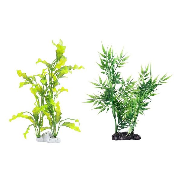 2pcs green aquarium fish pet plastic manmade underwater plants - 40x26cm & 22x17cm decorations
2pcs green aquarium fish pet plastic manmade underwater plants - 40x26cm & 22x17cm decorations