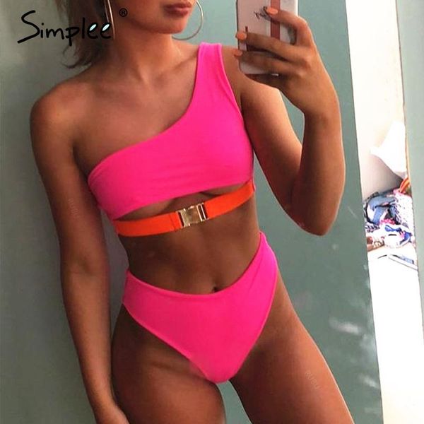 bikinis set simplee one shoulder 2021 mujer high waist buckle swimsuit push up swimwear women bathing suit summer beachwear
bikinis set simplee one shoulder 2021 mujer high waist buckle swimsuit push up swimwear women bathing suit summer beachwear