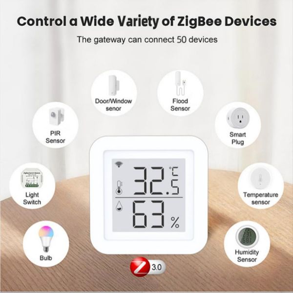 smart home control tuya zigbee gateway hub with temperature & humidity sensor bridge life app wireless remote controller alexa google
smart home control tuya zigbee gateway hub with temperature & humidity sensor bridge life app wireless remote controller alexa google