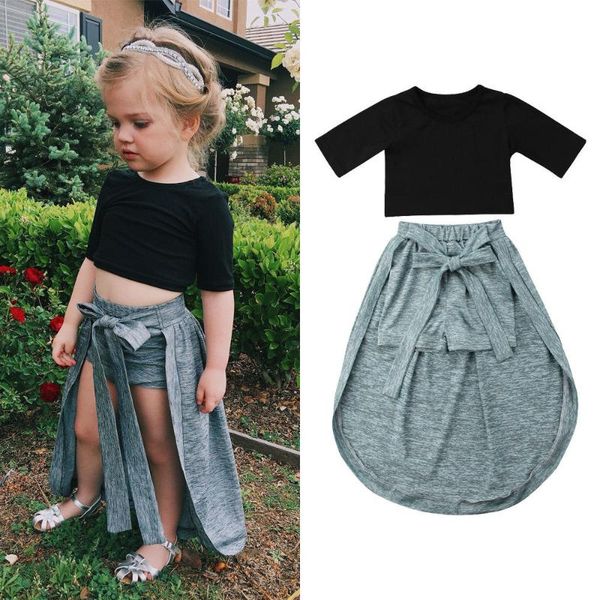 0-5y fashion kids baby girl summer clothing outfits solid short sleeve +casual shorts skirt outfit 2pcs sets, White
0-5y fashion kids baby girl summer clothing outfits solid short sleeve +casual shorts skirt outfit 2pcs sets, White