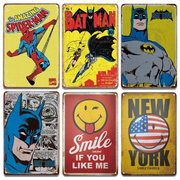 vintage smile tin signs cartoon bat man metal sign painting bathroom laundry baby living room decoration retro home decor
vintage smile tin signs cartoon bat man metal sign painting bathroom laundry baby living room decoration retro home decor