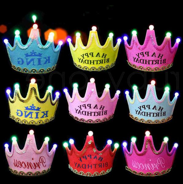 children's birthday party decoration hats christmas glowing crown cap baby one-year-old adornment supplies date of birth hat
children's birthday party decoration hats christmas glowing crown cap baby one-year-old adornment supplies date of birth hat