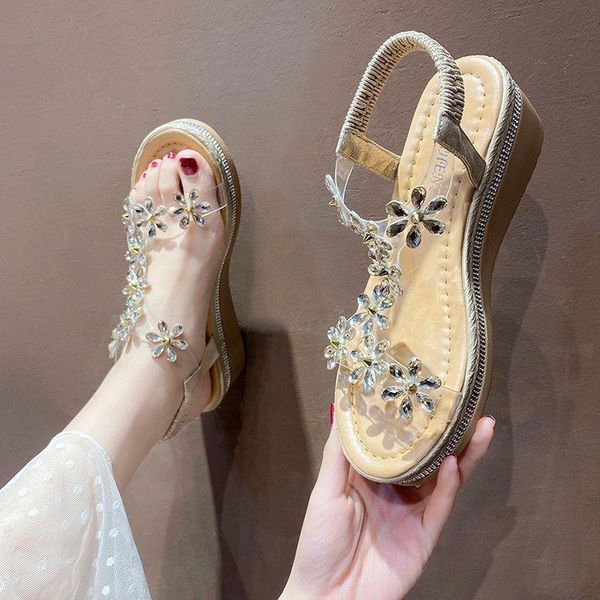 sandals rhinestone women pvc transparent open toe wedge shoes summer beach bohemia black gold
sandals rhinestone women pvc transparent open toe wedge shoes summer beach bohemia black gold