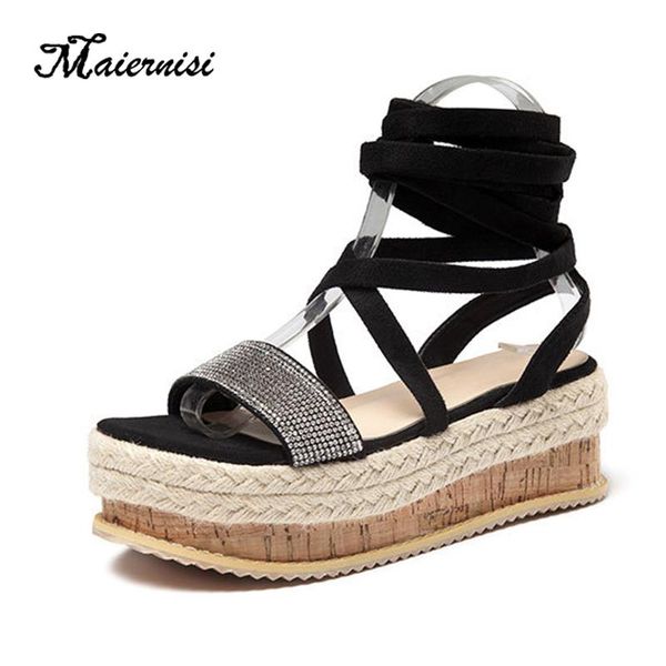 summer 6cm wedges high heel sandals fashion open toe platform women shoes pumps cross-tied sandalias mujer, Black
summer 6cm wedges high heel sandals fashion open toe platform women shoes pumps cross-tied sandalias mujer, Black