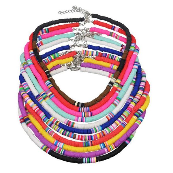 chokers bohemian colorful clay choker necklace for women girls boho rainbow polymer beads adjustable collar femme jewelry gift, Golden;silver
chokers bohemian colorful clay choker necklace for women girls boho rainbow polymer beads adjustable collar femme jewelry gift, Golden;silver
