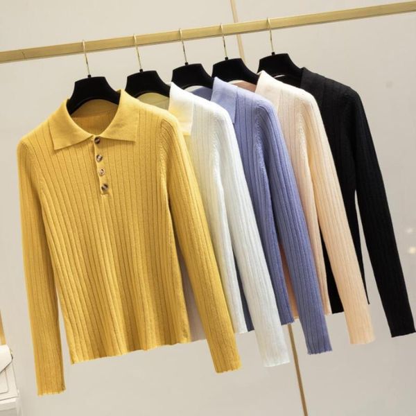 women's sweaters 2021 female women pullovers sweater knitted autumn winter slim ladies turn down collar long sleeve jumper jw9252, White;black
women's sweaters 2021 female women pullovers sweater knitted autumn winter slim ladies turn down collar long sleeve jumper jw9252, White;black