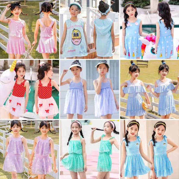cuhk children's split fashion new korean girls' foreign style conservative skirt student swimsuit children, Blue
cuhk children's split fashion new korean girls' foreign style conservative skirt student swimsuit children, Blue