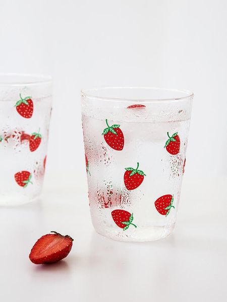 high capacity nordic cute glass cup strawberry creative transparent water personality breakfast juice milk drinkware mm60blb wine glasses
high capacity nordic cute glass cup strawberry creative transparent water personality breakfast juice milk drinkware mm60blb wine glasses