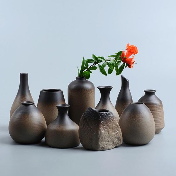 vases classic ceramic unique black coarse pottery flower vase office deskbotanic handwork art decorations
vases classic ceramic unique black coarse pottery flower vase office deskbotanic handwork art decorations