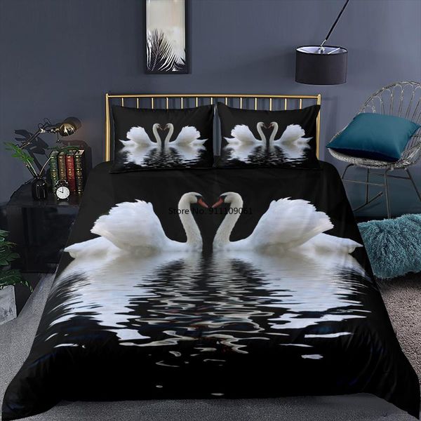 bedding sets swan pattern duvet cover&pillowcase animal printed 3d set 2/3 pcs double full king size quilt cover home textiles
bedding sets swan pattern duvet cover&pillowcase animal printed 3d set 2/3 pcs double full king size quilt cover home textiles