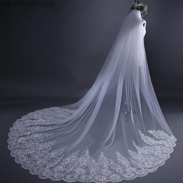 bridal veils white cathedral wedding long lace edge veil with comb accessories bride mantilla, Black
bridal veils white cathedral wedding long lace edge veil with comb accessories bride mantilla, Black