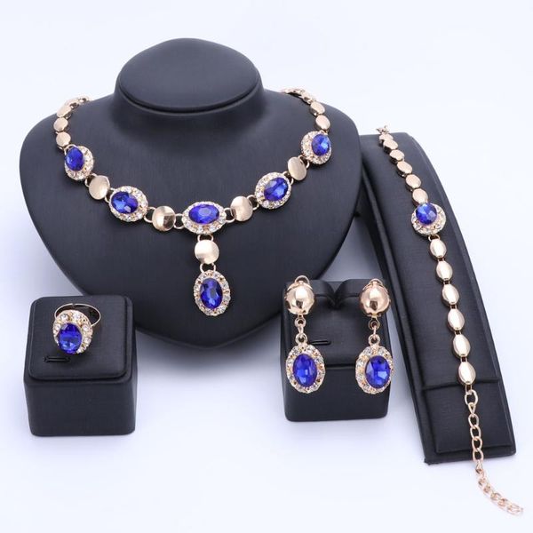 earrings & necklace african jewelry sets gold color imitated gem crystal women wedding bracelet earring ring, Silver
earrings & necklace african jewelry sets gold color imitated gem crystal women wedding bracelet earring ring, Silver