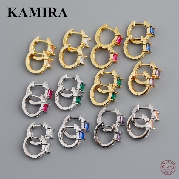 hoop & huggie kamira 925 sterling silver gothic geometric cz colorful zircon earrings for women youth party minimalism cuban jewelry gift, Golden;silver
hoop & huggie kamira 925 sterling silver gothic geometric cz colorful zircon earrings for women youth party minimalism cuban jewelry gift, Golden;silver