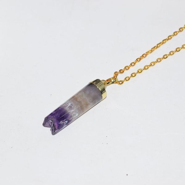 Natural Amethysts Druzy Stone Pendant Necklace Female 2021 Cylinder Gold Cap Long Purple Crystal Quartz Chain Women Necklaces, Silver
Natural Amethysts Druzy Stone Pendant Necklace Female 2021 Cylinder Gold Cap Long Purple Crystal Quartz Chain Women Necklaces, Silver