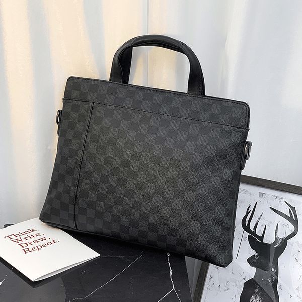 bag handbag 2021 lattice briefcase korean single shoulder leather man's hand carry oblique business leisure trip, Black;red
bag handbag 2021 lattice briefcase korean single shoulder leather man's hand carry oblique business leisure trip, Black;red