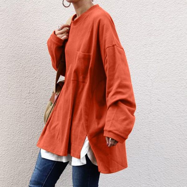 women's t-shirt stylish women sweatshirt autumn long sleeve split hoodies spring high low solid pullover oversized loose shirt tunic, White
women's t-shirt stylish women sweatshirt autumn long sleeve split hoodies spring high low solid pullover oversized loose shirt tunic, White