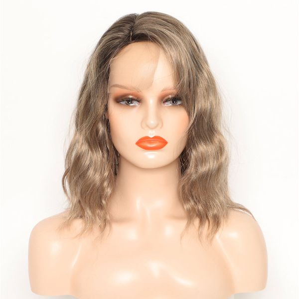 women synthetic lace front short wig curly naturral brown wigs daily shoulder length synthetic wigs for women, Black
women synthetic lace front short wig curly naturral brown wigs daily shoulder length synthetic wigs for women, Black