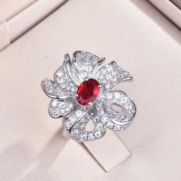 wedding rings luxury geometric bowknot resizable inlay oval red zircon fashion charm flower jewelry for women anniversary gift, Slivery;golden
wedding rings luxury geometric bowknot resizable inlay oval red zircon fashion charm flower jewelry for women anniversary gift, Slivery;golden