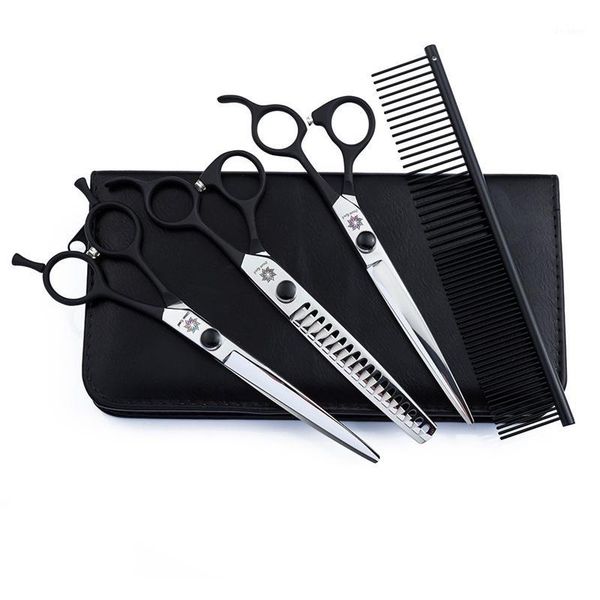 7.0" professional pet shear dog grooming scissors set straight & curved chunker shears sharp edge animals hair cutting tools1
7.0" professional pet shear dog grooming scissors set straight & curved chunker shears sharp edge animals hair cutting tools1
