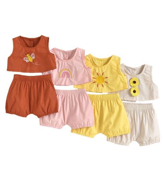 clothing sets 2-6years toddler baby girl summer casual sunflower printed vest solid shorts outfit, White
clothing sets 2-6years toddler baby girl summer casual sunflower printed vest solid shorts outfit, White