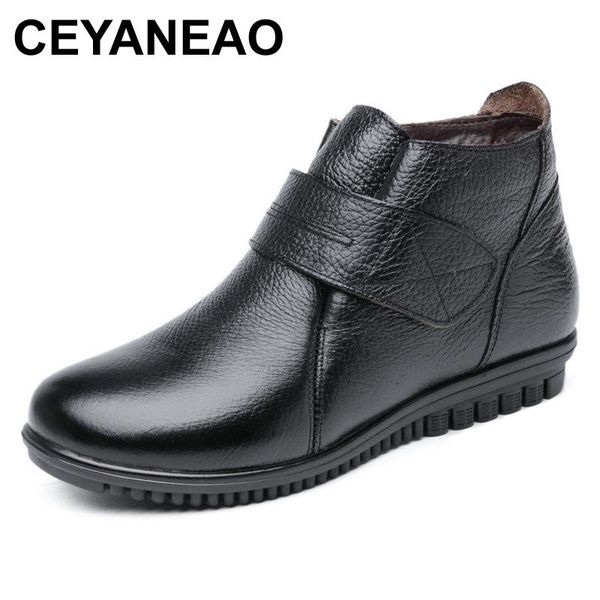 boots ceyaneao fashion winter shoes women genuine leather ankle flat casual comfortable warm female snow, Black
boots ceyaneao fashion winter shoes women genuine leather ankle flat casual comfortable warm female snow, Black