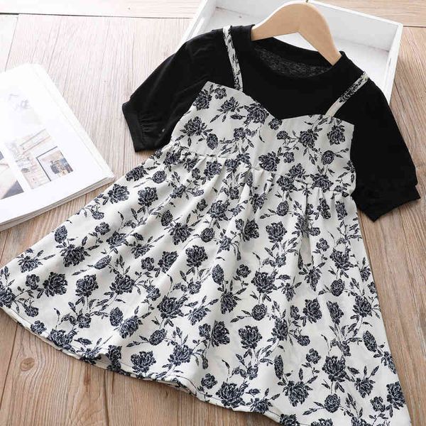 summer dress fashion round neck flower short sleeve fake two-piece princess kid clothes girl 210515, Red;yellow
summer dress fashion round neck flower short sleeve fake two-piece princess kid clothes girl 210515, Red;yellow