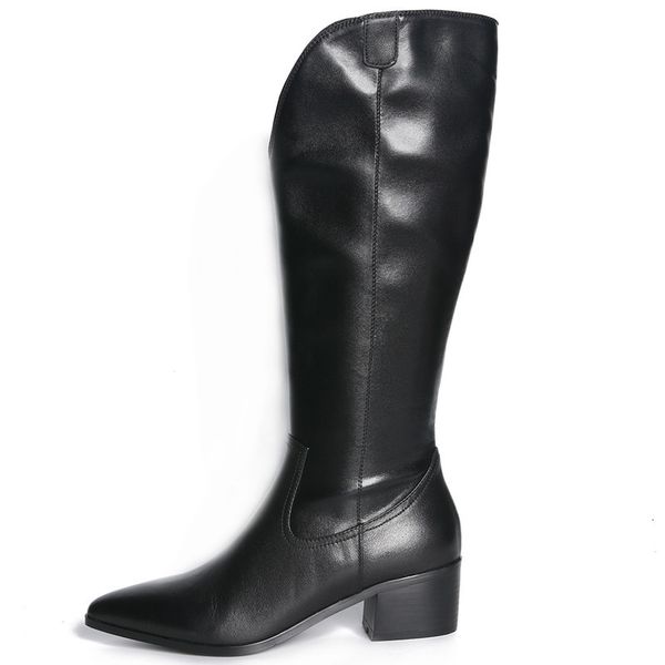 winter of genuine designer boot fashion latest foot toe model knee high boots mujer chunky heel zapatos raa3, Black
winter of genuine designer boot fashion latest foot toe model knee high boots mujer chunky heel zapatos raa3, Black