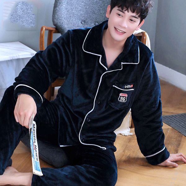 pajamas coral fleece men's set polyester complete broek men 2 stks/set warm thicken flanel herfst winter man home clothing plus size, Black;brown
pajamas coral fleece men's set polyester complete broek men 2 stks/set warm thicken flanel herfst winter man home clothing plus size, Black;brown