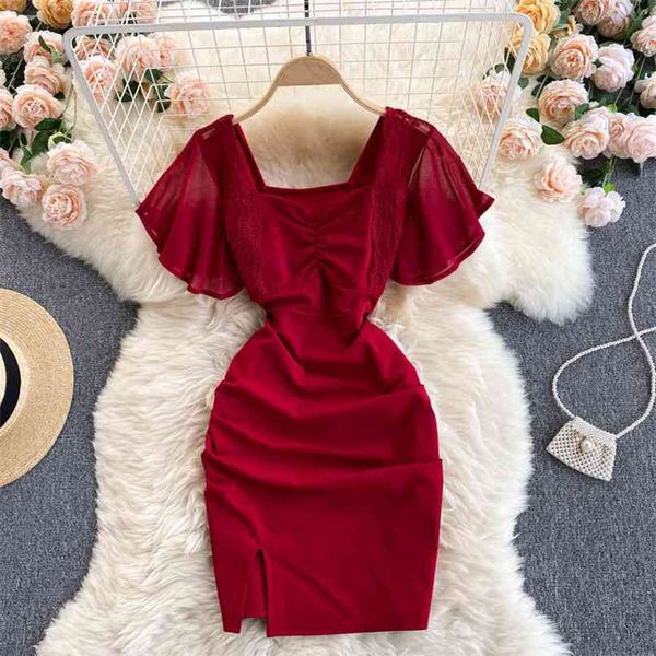 summer dress women fashion chiffon patchwork short sleeve floral lace spliced square collar high waist mini party 210603, Black;gray
summer dress women fashion chiffon patchwork short sleeve floral lace spliced square collar high waist mini party 210603, Black;gray