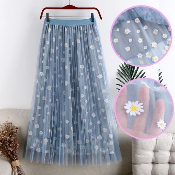 high waist long floral tulle skirt 2021 women mesh spring summer fashion a line black girl korean pleated faldas skirts
high waist long floral tulle skirt 2021 women mesh spring summer fashion a line black girl korean pleated faldas skirts
