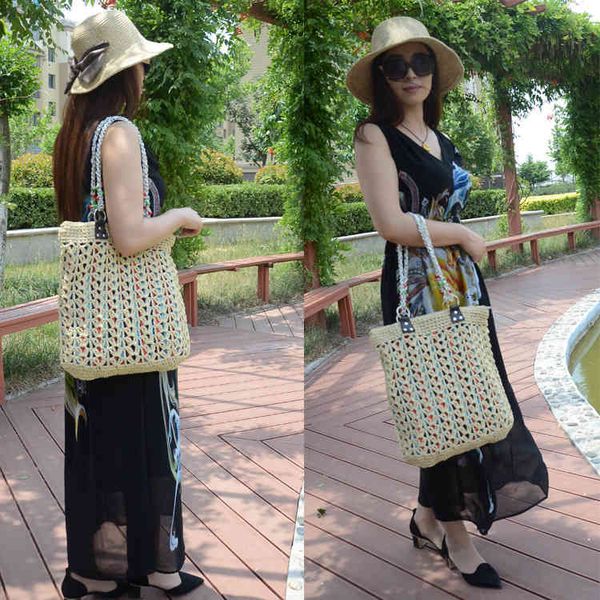 rattan capacity designer wicker leak empty holiday women's one shoulder woven beach bag, Black;red
rattan capacity designer wicker leak empty holiday women's one shoulder woven beach bag, Black;red