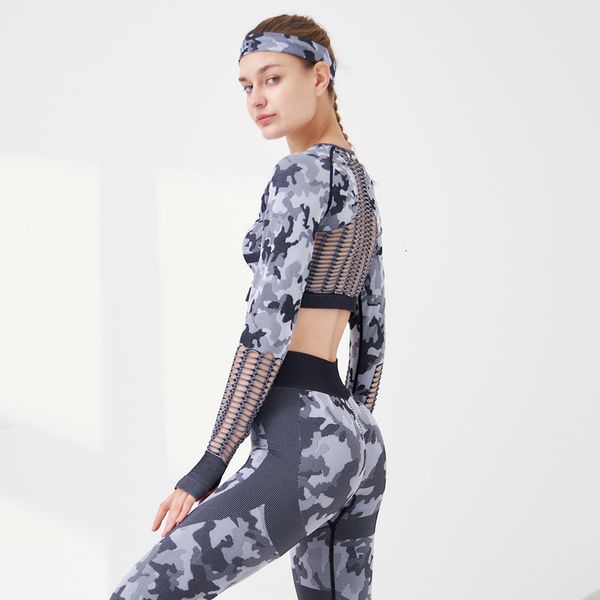 women's tracksuits camo yoga costume fitness suit sportswear dry fit crop sports kit seamless gym workout clothes for l zi4i, Gray
women's tracksuits camo yoga costume fitness suit sportswear dry fit crop sports kit seamless gym workout clothes for l zi4i, Gray