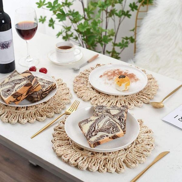 mats & pads 3pcs round woven placemats for dining table natural braided charger plates holiday christmas kitchen mat beige
mats & pads 3pcs round woven placemats for dining table natural braided charger plates holiday christmas kitchen mat beige
