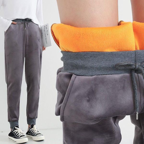 women's pants & capris asheywr women thicken autumn winter keep warm casual trousers female loose plus velvet pocket high waist woman, Black;white
women's pants & capris asheywr women thicken autumn winter keep warm casual trousers female loose plus velvet pocket high waist woman, Black;white