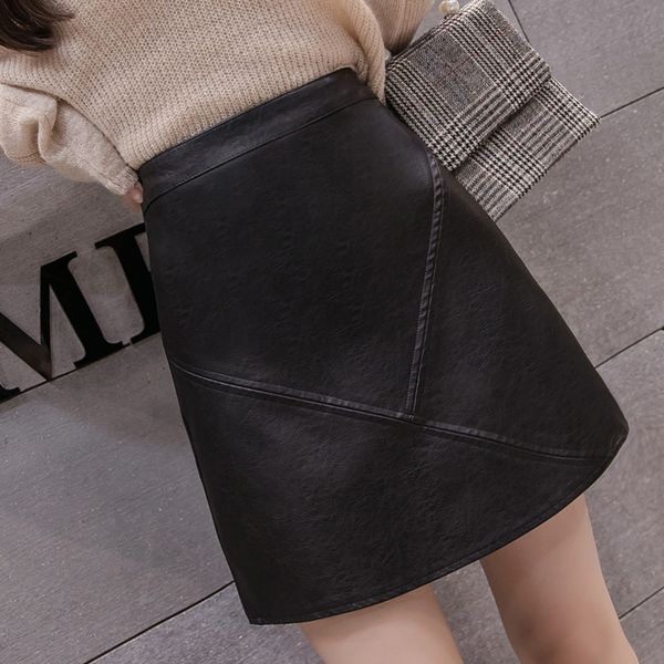 skirt 2021 autumn and winter high waist washed plutonium half-length leather hip skirt, Black
skirt 2021 autumn and winter high waist washed plutonium half-length leather hip skirt, Black